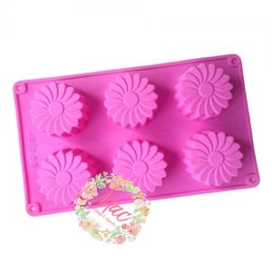 พิมพ์สบู่ซิลิโคน DAISY / 5.5 x 2.5 ชม./ 75กรัม/6 ก้อน