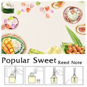 Reed Note : Popular Sweet น้ำมันหอมปรับอากาศ นิยมหวาน main accords Sweet Aromatic สังเคราะห์พิเศษ สำหรับใช้กับก้านไม้หวาย