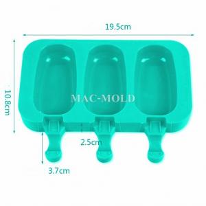 พิมพ์สบู่่ซิลิโคน ไอศครีมป้อป 90 กรัม / 3 หลุม