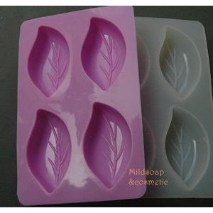 พิมพ์สบู่ ลีฟ เอส,ขนาด 15 กรัม , 4หลุม