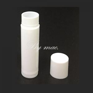 White Lipstick Tube With Cover 5 ml. หลอดลิปสติกขาว 5 มล.มีฝาปิด