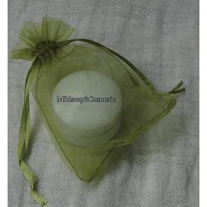 ถุงผ้าไหมสีเขียวมะกอก 9 x 12 ซม.10 ใบ
