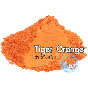 Color Orange : Tiger Orange mica pearlescent pigment/ สีส้มไทเกอร์ ประกายมุก / สีไมก้า ผงละเอียดมีประกาย