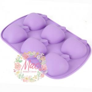 พิมพ์สบู่ซิลิโคน APPLE ID / 7x2.2 ซม / 50 กรัม / 6 หลุม