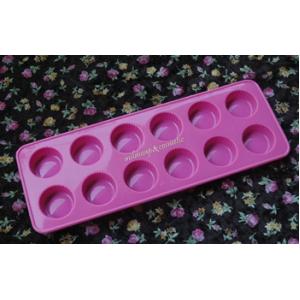 พิมพ์สบู่่ซิลิโคน คัพเค้ก 12 มินิเค้ก/ 3 x 1.5 ซม. / 12 หลุม