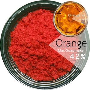 Color Orange : Orange 42 % สีส้ม Sunset yellow / CI 15985 สีชนิดผง ละลายได้ในน้ำ COA