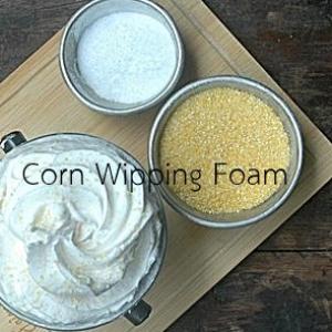 Cornmeal whipping foam scrub set ชุดทำ วิปปิ้งโฟม สครับข้าวโพด 600 กรัม(g.)