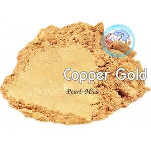 Color Gold : Copper Gold mica pearlescent pigment/ สีทองประกายมุก / สีไมก้า ผงละเอียดมีประกาย