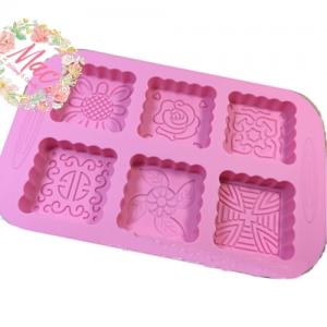 พิมพ์สบู่ซิลิโคน LOVER MOON /5.5x5.5x1.5cm / 50 กรัม / 6 หลุม