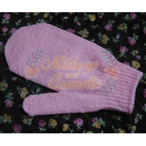 ถุงมือขัดตัวอาบน้ำแบบ Baby Gloves 1 ข้าง สีชมพู