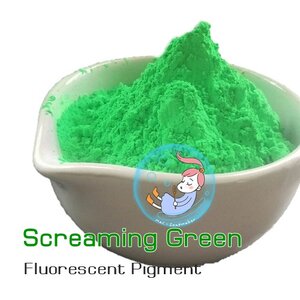 Color Green : Screaming Green(SG-818)-สีเขียวหวีด / fluorescent pigment เม็ดสีเรืองแสงให้สีสว่างกว่าสีทั่วไป แต่ไม่เรืองแสงในที่มืด TDS