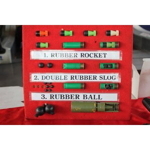 กระสุนยาง Rubber Bullets กระสุนเสียง หัวกระสุน กระสุนส่ง กระสุนBlank ระเบิดเสียง Baton Rounds ลูกระเบิดสะเก็ดยาง ปราบจราจล สลายการชุมนุม ควบคุมฝูงชน