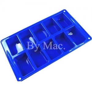 พิมพ์สบู่่ซิลิโคน สโตน บลอค 10 หลุม / 4.5x7x3 cm / 85-90 กรัม