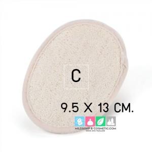 แผ่นใยบวบ ขัดนวดตัว size C 9.0-9.5 X 13 ซม