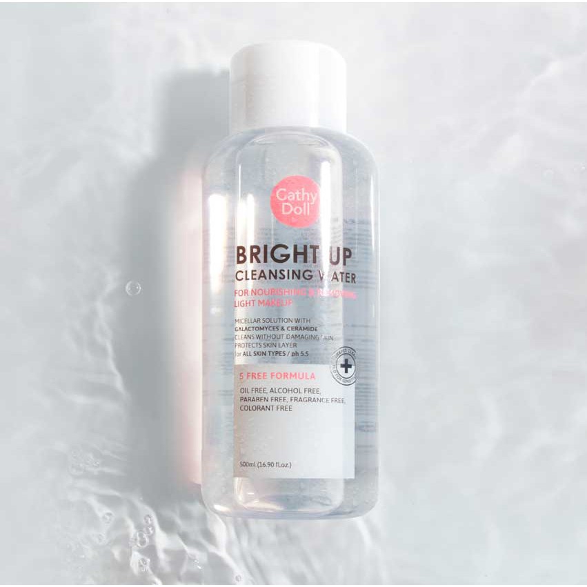 ❤ Cathy Doll Bright Up Cleansing Water เช็ดเครื่องสำอางสูตรน้ำ ไมเซลล่า หมดจด