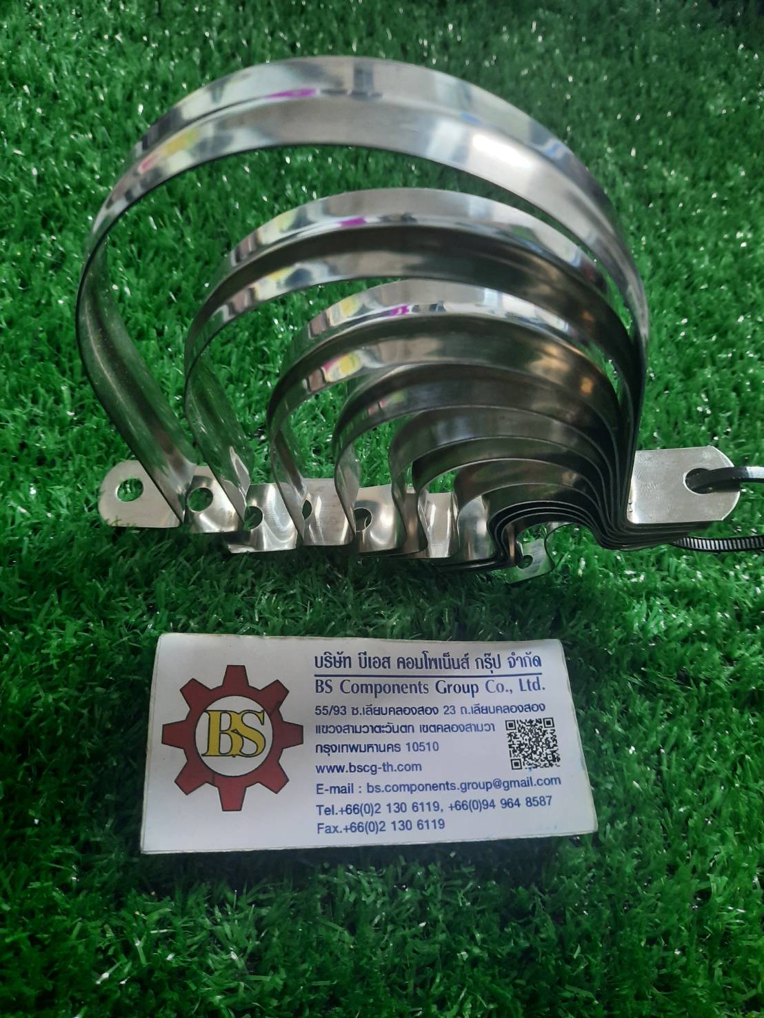 แคล้มจับท่อ 2 ขา สแตนเลส SUS304 1/4" M14