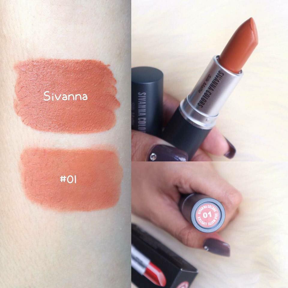 Sivanna Colors Silk Matte HF360 ซีเวียน่า ลิปแมท ลิปสติกเนื้อแมท ลิปสติก เนื้อแมท ลิปเนื้อแมท ลิปสิวันนา ❤