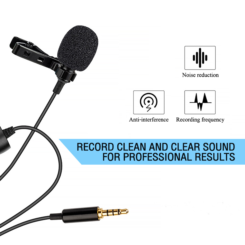 OE-VM10 OKER Clip On Microphone 3.5mm ไลฟ์สด คาราโอเกะ วีดีโอคอนเฟอร์เร้นซ์ YC-VM10 MI-OK-XX-OEM10