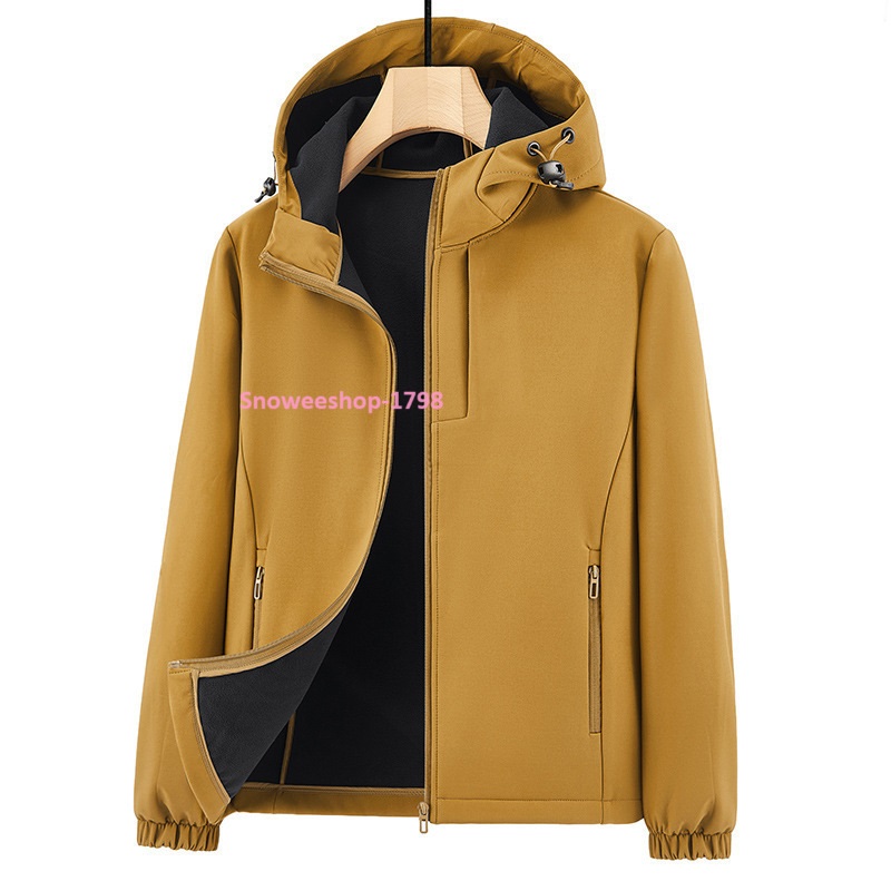 Windproof Jacket for Men เสื้อกันลม กันฝน กันหนาว เสื้อโค้ทผู้ชาย เหมาะสำหรับฤดูใบไม้ผลและฤดูใบไม้ร่วง ผ้ากันน้ำพร้อมบุขนด้านใน หมวกฮู้ดปรับสายได้ ฟังก์ชั่นครบ เรียบๆ แต่ใส่แล้วดีดีมาก มี 4 สี ไซ M ถึง 5XL