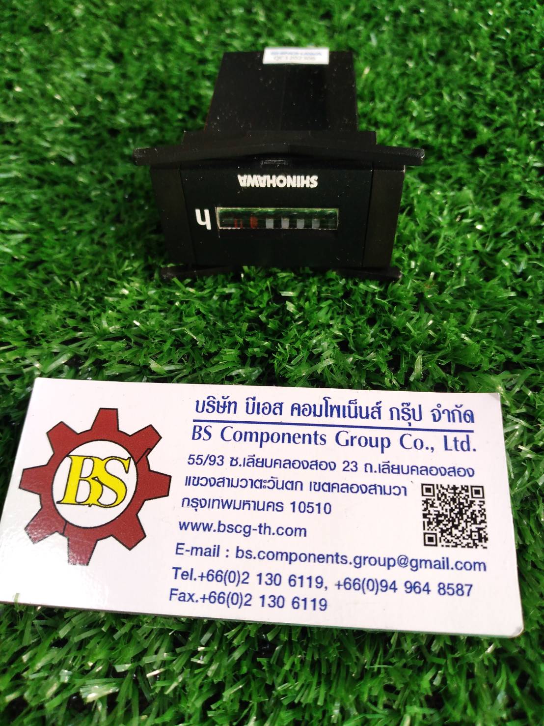 SHINOHAWA : Hour meter HM-3 +ขาล็อค 220VAC