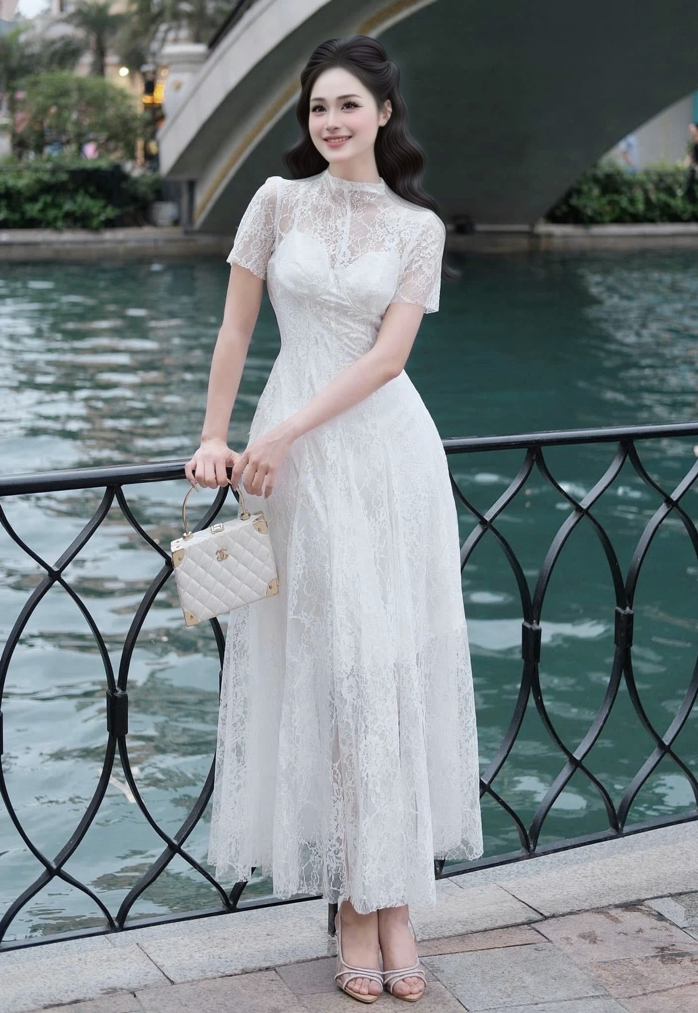 ชุดเดรสยาว ลูกไม้งานเกาหลี มีฟองน้ำเสริมทรง ซิปด้านหลัง มีซับในใส่ดินเนอร์หรือออกงานก็สวยปัง ห้ามพลาดชุดนี้เลยค่ะ ต้องมีติดตู้ไว้เลยค่ะ ❣️