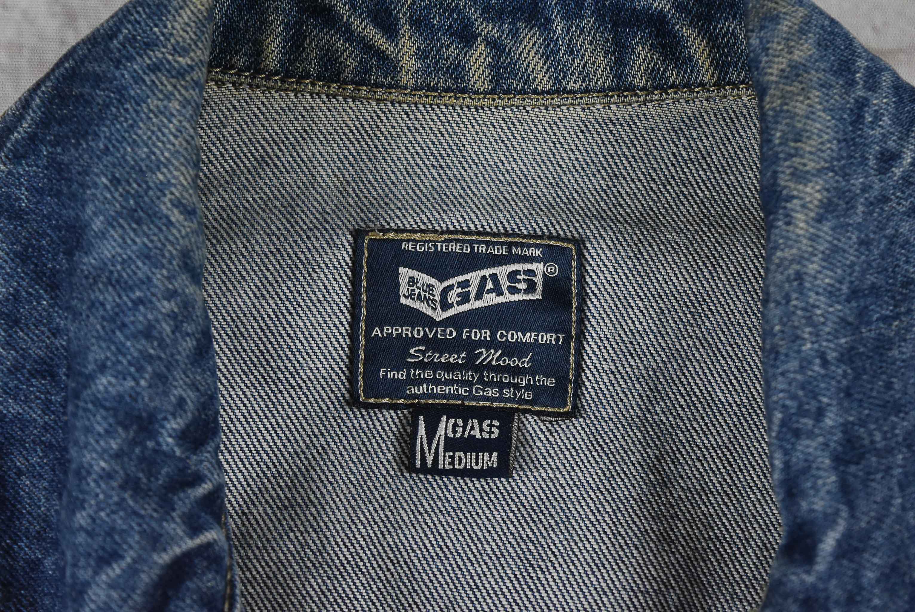 GAS อกจริง 37 ไซส์ M เสื้อแจ็คเก็ตยีนส์ แขนยาว ผู้หญิง สีฟอกเข้ม สภาพสวยใหม่90% ใส่คลุมแนวๆสายวิเทจ ราคานี้คุ้มมาก