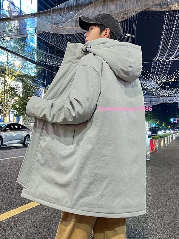 เสื้อโค้ทยาวบุหนา อุ่นได้ถึงติดลบ ไซส์ใหญ่พิเศษ L-8XL และ 3 สีสุดเท่ ใส่เที่ยวต่างประเทศหรือขึ้นเหนือก็เท่ได้ทุกองศา กันน้ำ กันลม กันหิมะครบจบในตัวเดียว ทรงยาวเหนือเข่า ดูแพง ใส่แล้วหุ่นดูสูงเพรียว มีฮู้ดปรับได้ ใส่สบายไม่อึดอัด