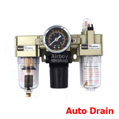ชุดกรองลม (รุ่น AC) 3 Unit Auto Drain