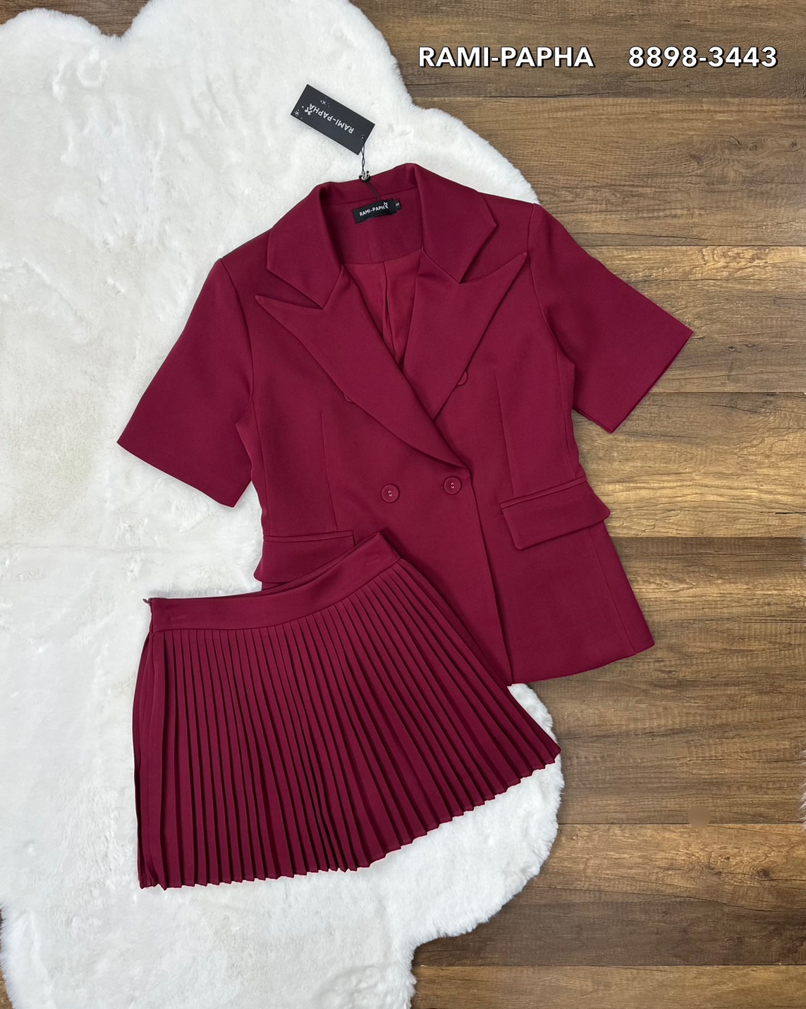 Label :: RAMI-PAPHA(รมิปภา) เสื้อแขนสั้น ปกคอเสื้อเก๋ๆ กระเป๋า/กระดุมหน้า ใช้งานได้จริง ไหล่มีฟองน้ำ ซับในอย่างดีทั้งตัว ++กระโปรงจีบเล็กรอบตัวเก๋มากๆคะ มีขาสั้นด้านใน **เนื้อผ้าสวมใส่สบาย