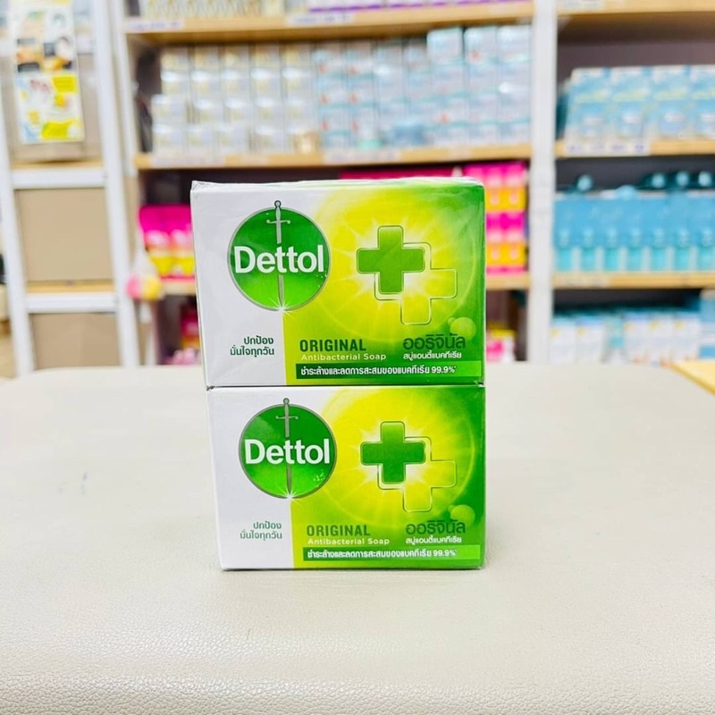Dettal Antibacterial Bar Soap DETTOL [65 g x 4ก้อน] • เดทตอล สบู่แอนตี้แบคทีเรีย