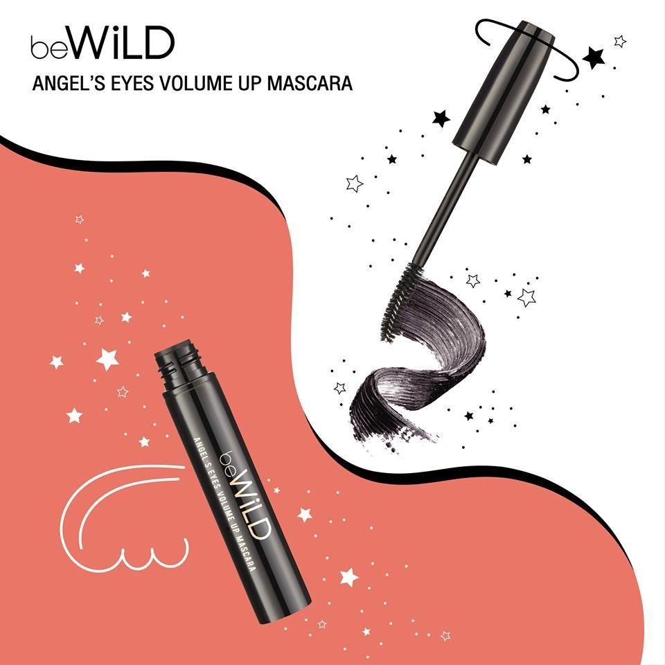 (1ชิ้น) beWiLD Angel’s Eyes Volume Up Mascara มาสคาร่า (No.10 BLACK)