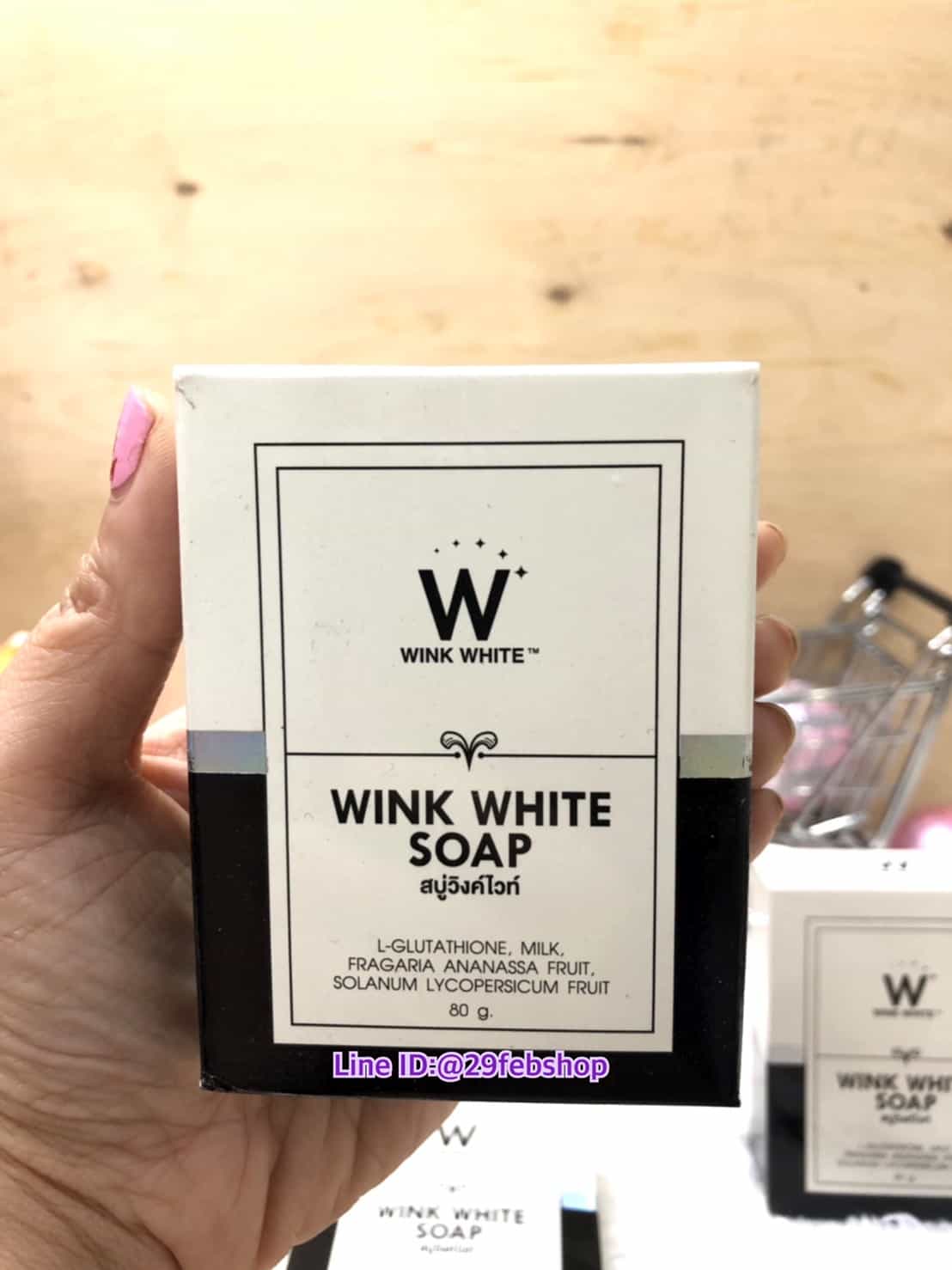 WINK WHITE SOAP สบู่วิ้งไวท์ สีขาว 80g