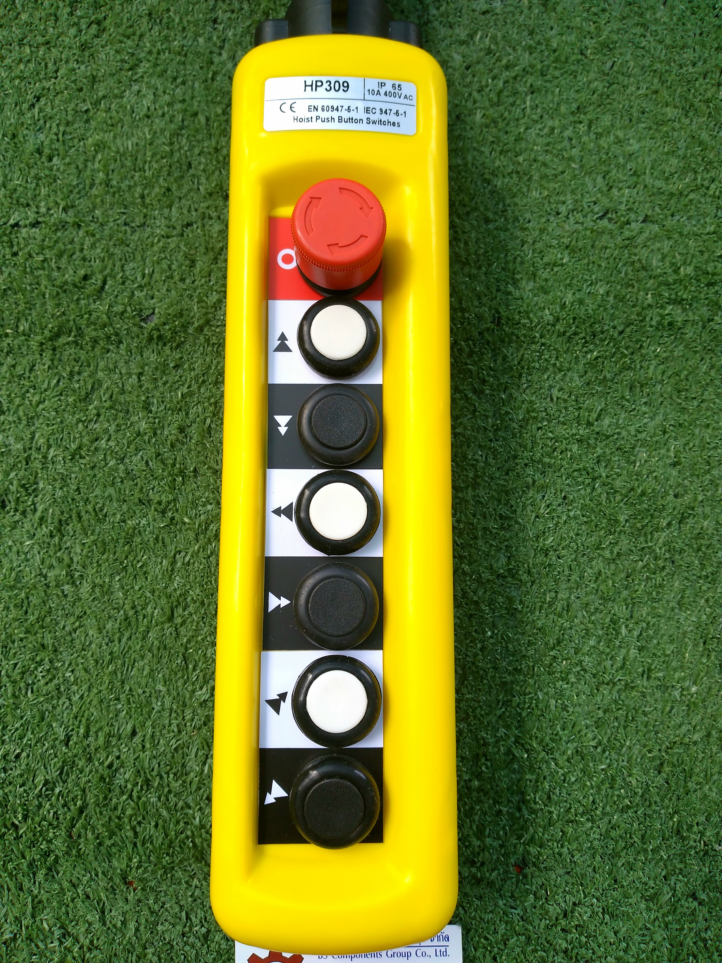 SHINOHAWA : สวิตช์รอก C-A6913 6ปุ่ม 2สปีด + ฉุกเฉิน (HP309)