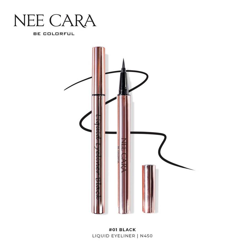 NEE CARA LIQUID EYELINER N450 นี คาร่า อายไลเนอร์ หัวพู่กัน กรีดง่าย ติดทน กันน้ำ