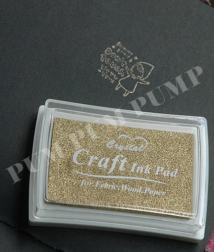 INK PAD สีบอร์นทอง ขนาด 4 x 6 cm.