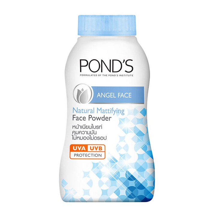 Pond’s Angel Face Natural Mattifying 50g x 6 ชิ้น แป้งหน้าเนียนไบรท์ พอนด์ส
