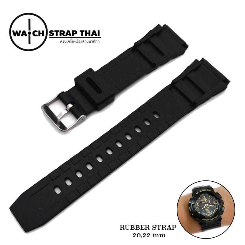 สายนาฬิกายาง ทรง G-Shock SET02 Silicone Watch Strap มีขนาด 18, 20,22 mm