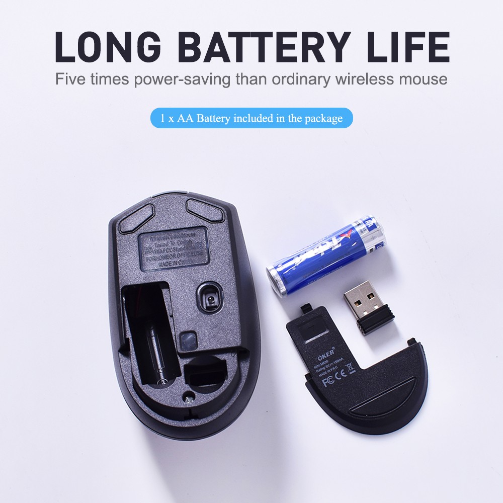 M836 OKER BLUETOOTH & 2.4G DOUBLE CHANNELS WIRELESS MOUSE MO-OK-WL-836BK