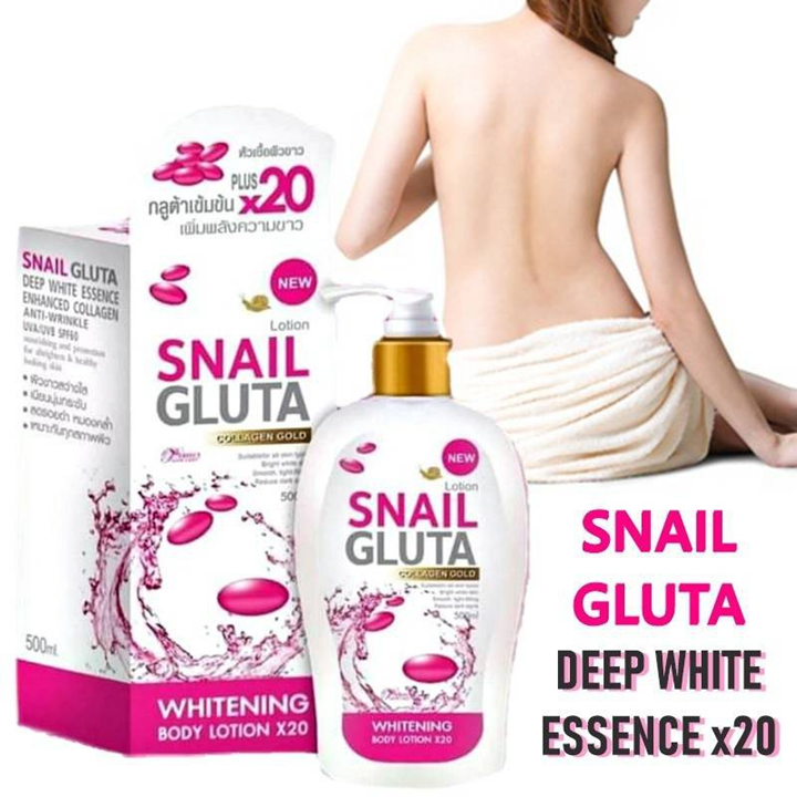 Snail Gluta Collagen Gold Body Lotion 500ml โลชั่นบำรุงผิว สเนลไวทท์