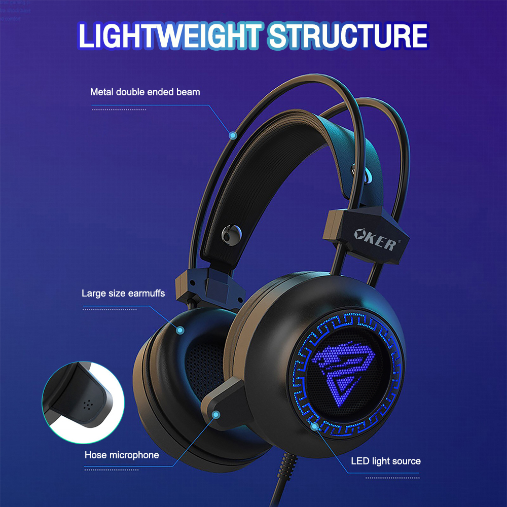 OKER H995 OKER USB HEADPHONE+MIC 7.1 USB HP-HM-OK-H995X