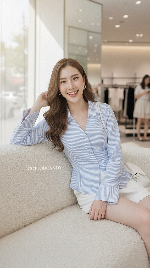 Tag#cottoncandy เสื้อเชิ๊ตดีเทลล่าสุด รุ่นนี้ผ้าคอตตอนเนื้อนำเข้าเนื้อดีมากๆ