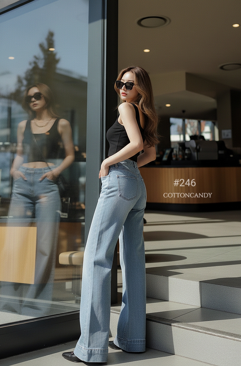 Tag#cottoncandy กางเกงยีนส์ผ้ายืดรุ่นนี้ บอกเลยใส่สบายมากๆคร่าาา แพทเทิลขากระบอกเล็ก7ส่วน ใส่ง่ายๆชิลๆ ผ้ายีนส์ยืดเนื้อดี ใส่สบายไม่อึดอัด โทนสรฟอกเฟดสีสวยมากๆ