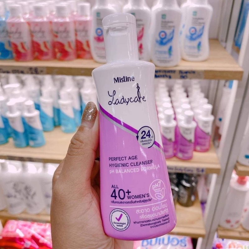 มิสทีน น้ำยาอนามัย เลดี้แคร์ สูตร เฟอร์เฟค เอจ สำหรับ ผู้หญิง วัย 40 Mistine Ladycare Perfect Age Hygienic Cleanser