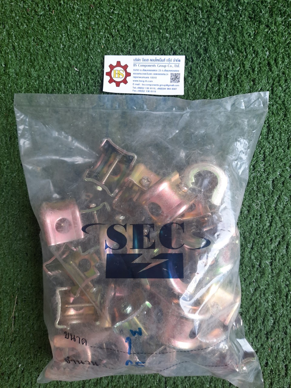 แคล้มฟันจระเข้ เบอร์ 1W ชุบรุ้ง (beam clamp)5-20mm.