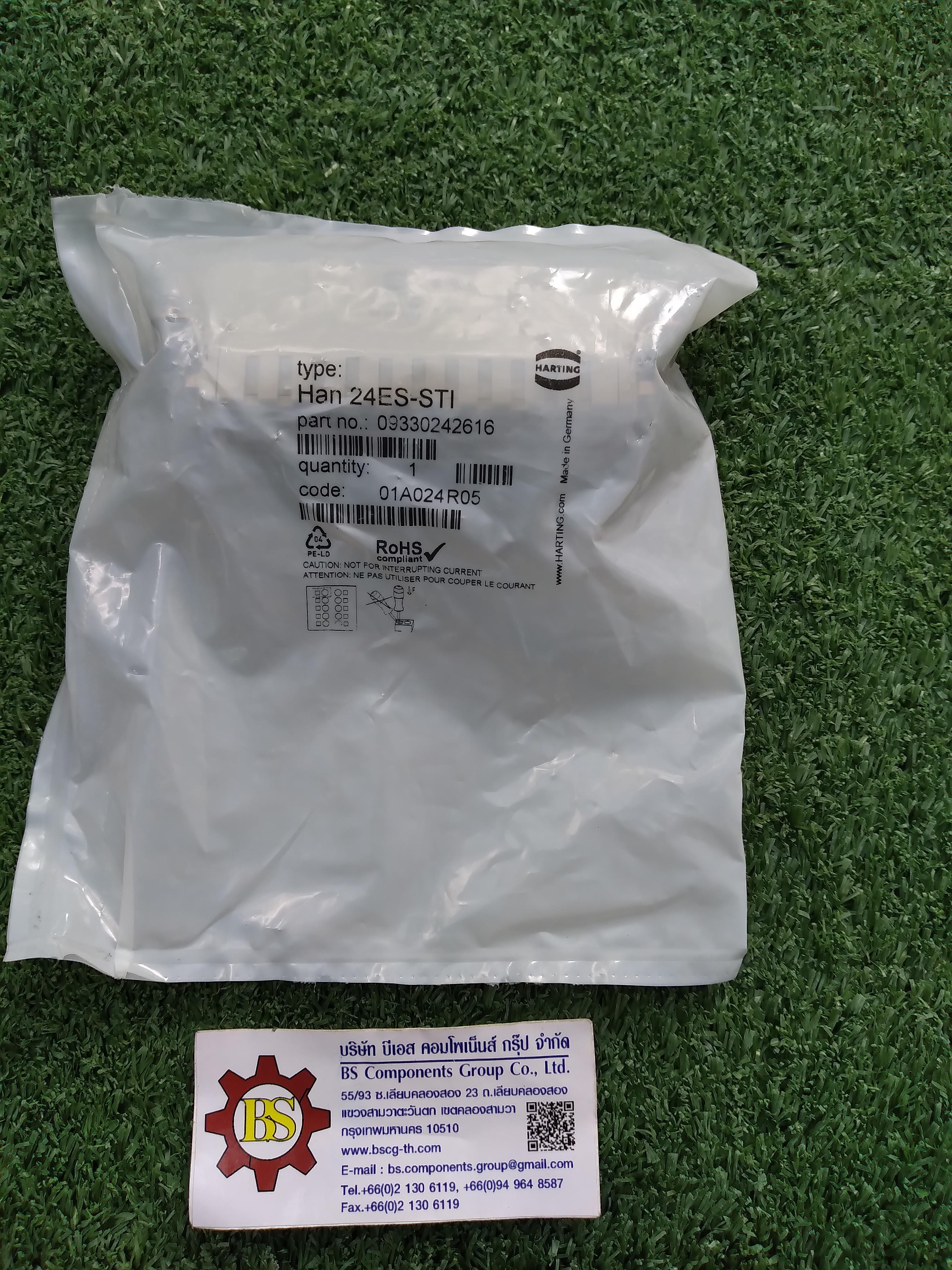 HARTING : Han 24ES : MALE INSERT 24P+PE P/N 09 33 024 2616