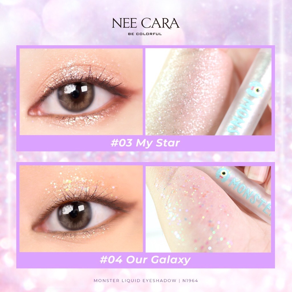 NEE CARA Monster Liquid Eyeshadow N1964 มอนส์เตอร์ ลิควิด อายแชโดว 2.5 กรัม