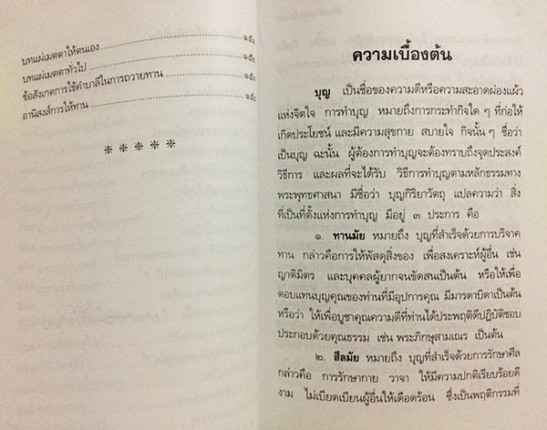วิธีการทำบุญใส่บาตร