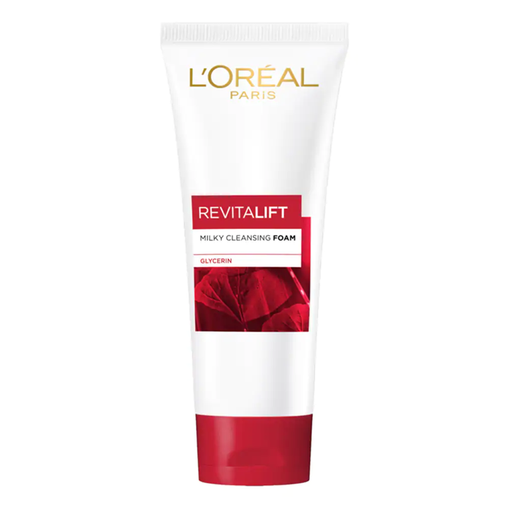 L’Oreal Revitalift Milky Cleansing Foam 100ml โฟมล้างหน้าสูตรมิลค์กี้ ลอรีอัล