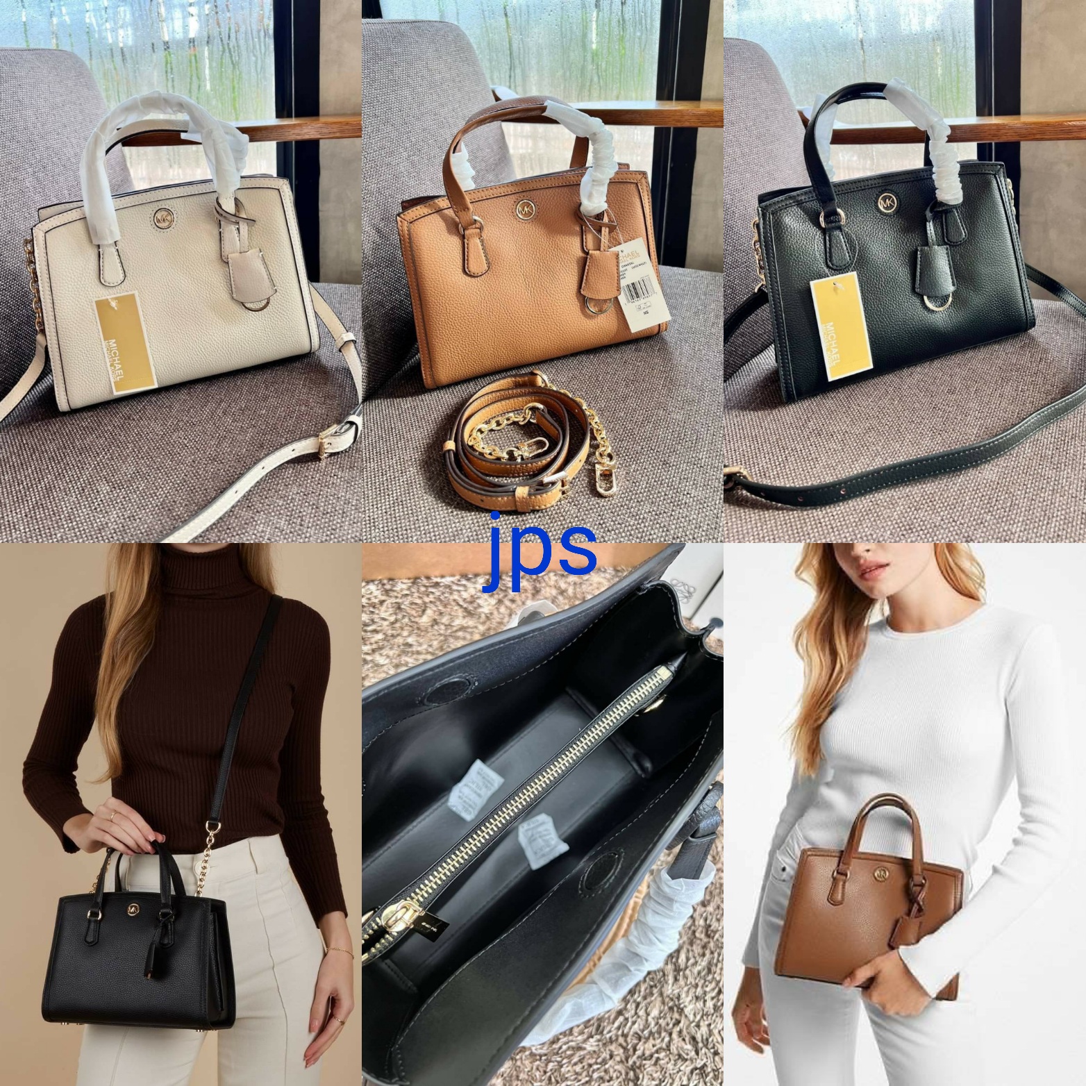กระเป๋าสะพายไฮโซแบรนด์เนมไมเคิลคอร์สหนังแท้ขนาด 10 นิ้วจุของได้เยอะ MK MICHAEL KORS CHANTAL PEBBIED LEATHER BAG