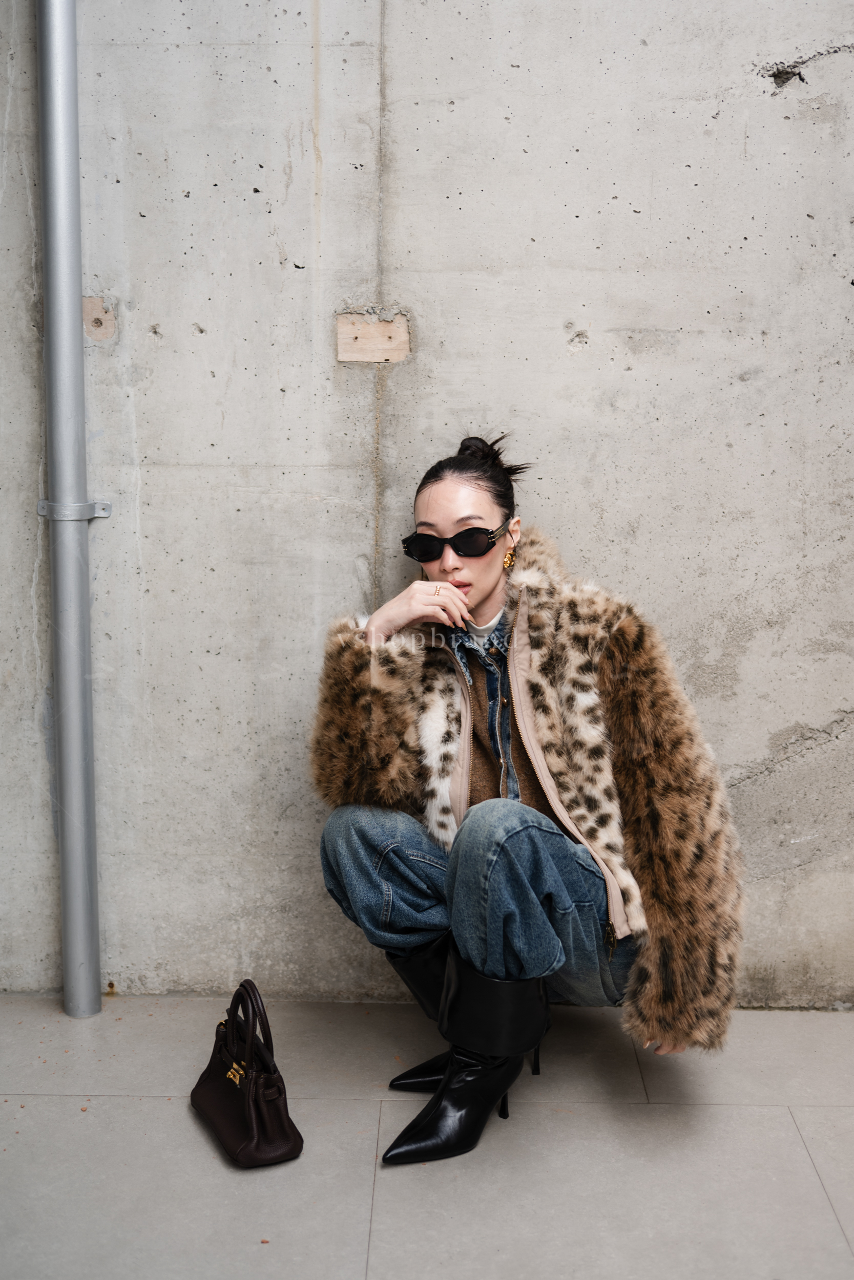 เสื้อคลุมขนเฟอร์ลายเสือดาว